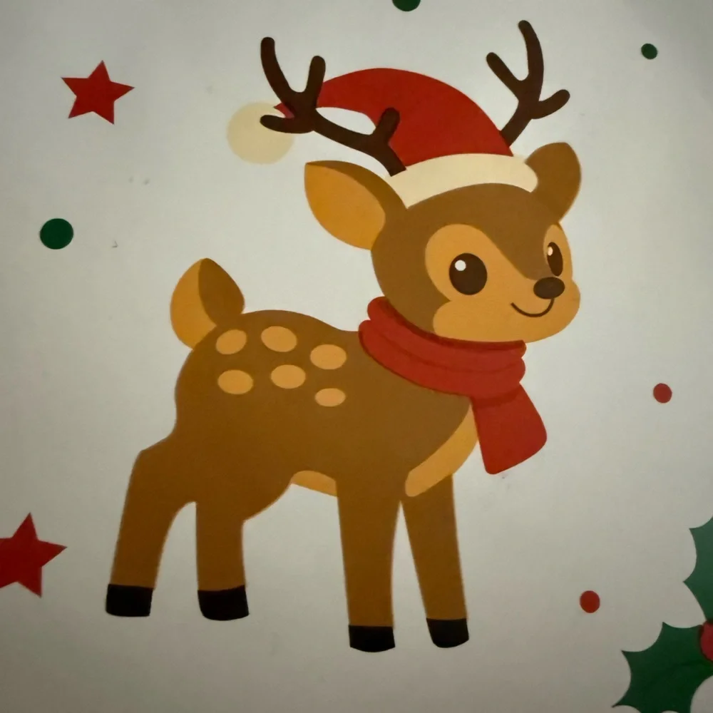 Festive Reindeer‎ and Christmas Tree Poly Mailers - 10x13” - 10 Pack